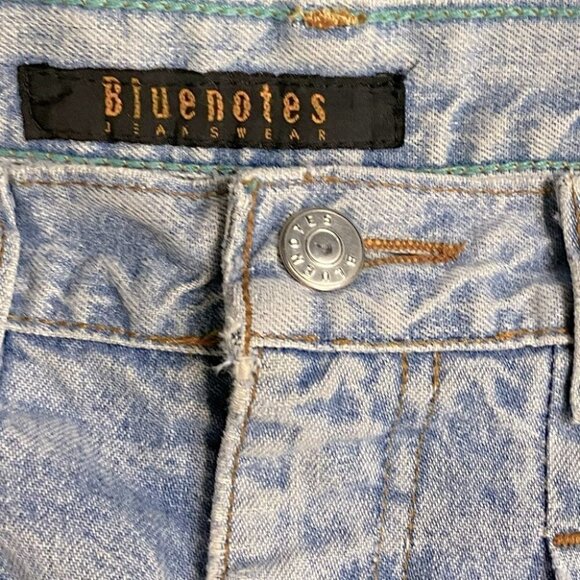 Vintage Bluenotes Light Wash High Rise Pleated Tapered Hammer Style Jeans - Picture 3 of 13